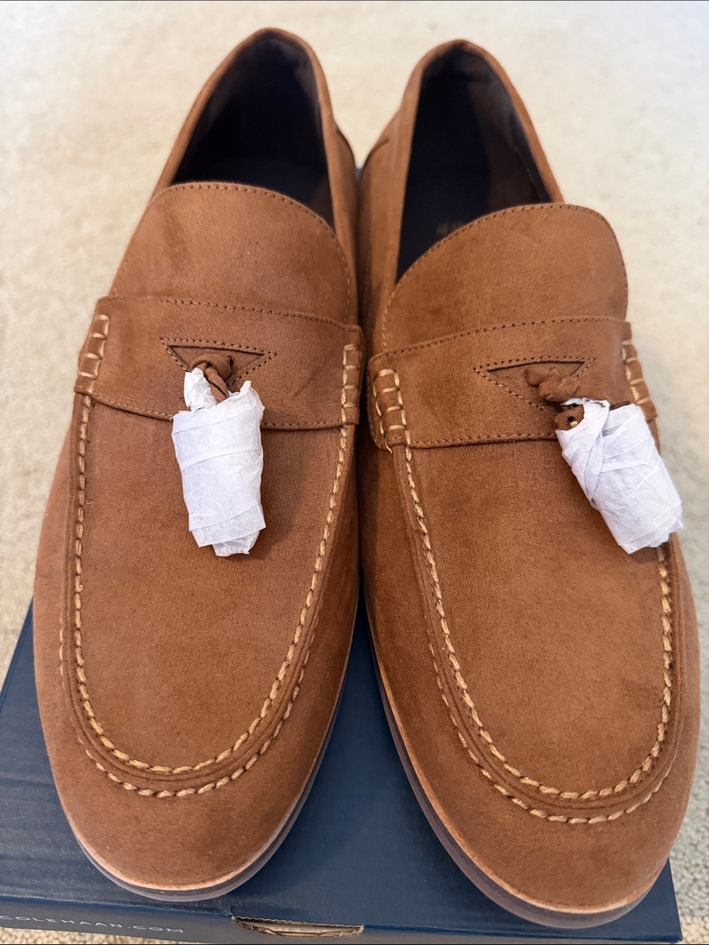 H&M Men's Brown Suede Tassel Loafers - Picture 5 of 5